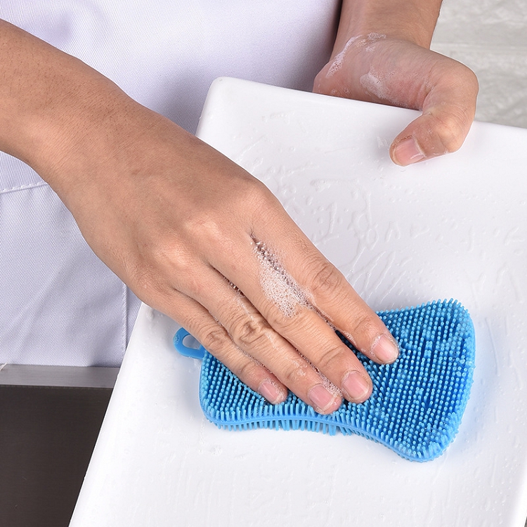 Multi-color PE dishwashing brush soap cleaning cloth heat - insulated decontamination pan dish dishwashing brush